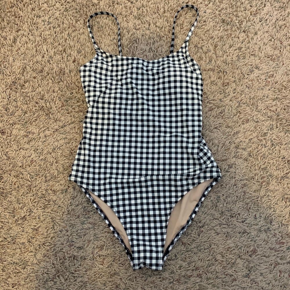 Gingham one piece swimsuit!